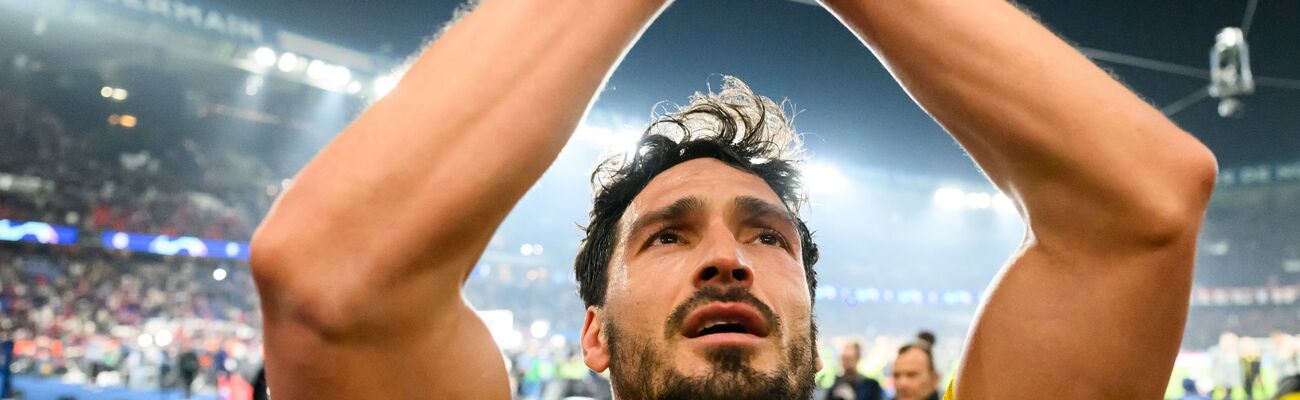 Mats Hummels soll in aussichtsreichen Verhandlungen mit der AS Rom aus Italien sein., © Robert Michael/dpa