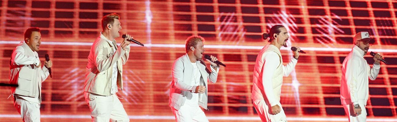 Die Backstreet Boys sind auf dem Glücksgefühle-Festival auf dem Hockenheimring aufgetreten., © Uwe Anspach/dpa