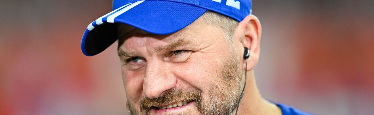 Trainierte auch lange den nächsten Gegner Paderborn: HSV-Trainer Steffen Baumgart., © Uwe Anspach/dpa