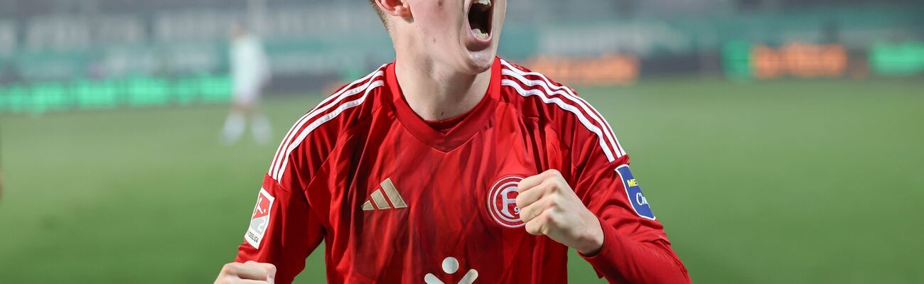 Der Matchwinner der Fortuna: Isak Johannesson., © Daniel Löb/dpa