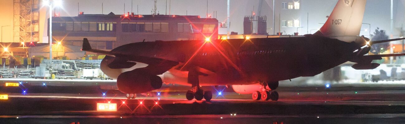 Die Maschine landete am Abend auf dem Flughafen Köln/Bonn., © Henning Kaiser/dpa