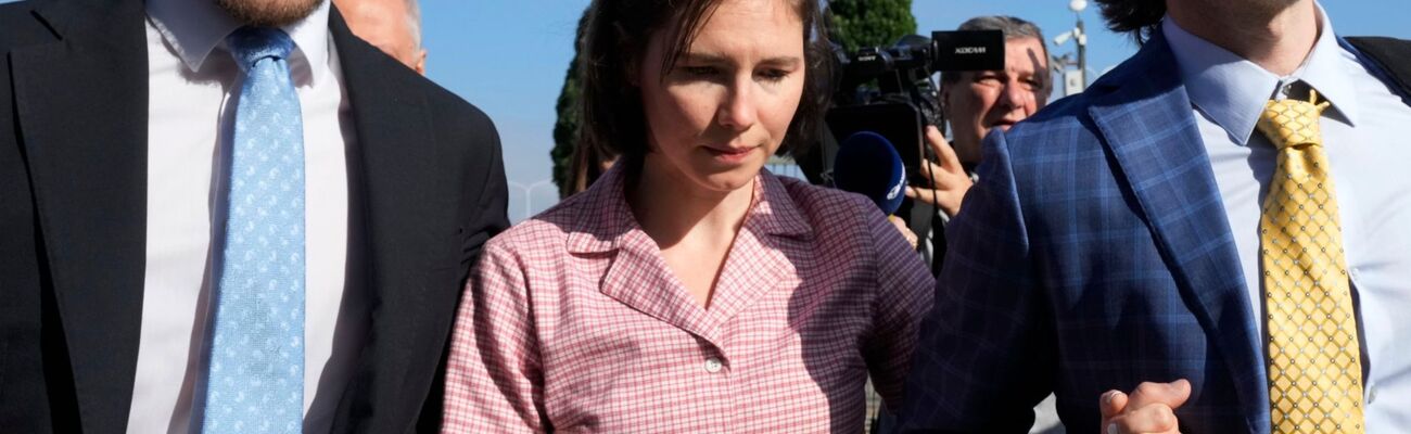 Als «Engel mit den Eisaugen» machte Amanda Knox Schlagzeilen rund um die Welt. Nach ihrem Freispruch vom Mordvorwurf will sie auch die Aufhebung eines Urteils wegen Verleumdung erreichen. (Foto: Archiv), © Antonio Calanni/AP