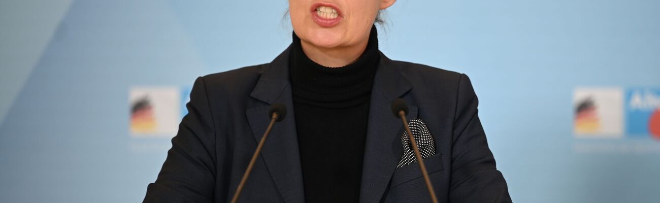 Die AfD wird aktuell als rechtsextremistischer Verdachtsfall vom Verfassungsschutz beobachtet. Alice Weidel will die Partei als Kanzlerkandidatin in den Bundestagswahlkampf führen. (Archivfoto), © Alina Grünky/dpa