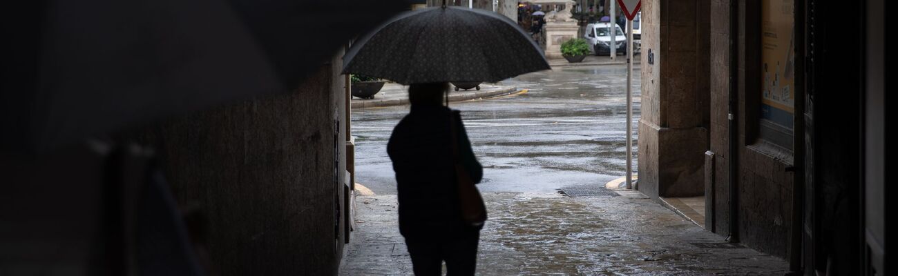 Auf Mallorca verzog sich das neue Unwetter nach heftigem Regen schnell wieder., © Clara Margais/dpa