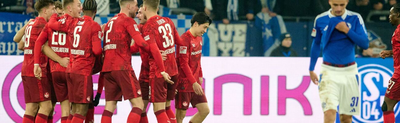 Kaiserslautern jubelt, Schalke ist enttäuscht., © Bernd Thissen/dpa