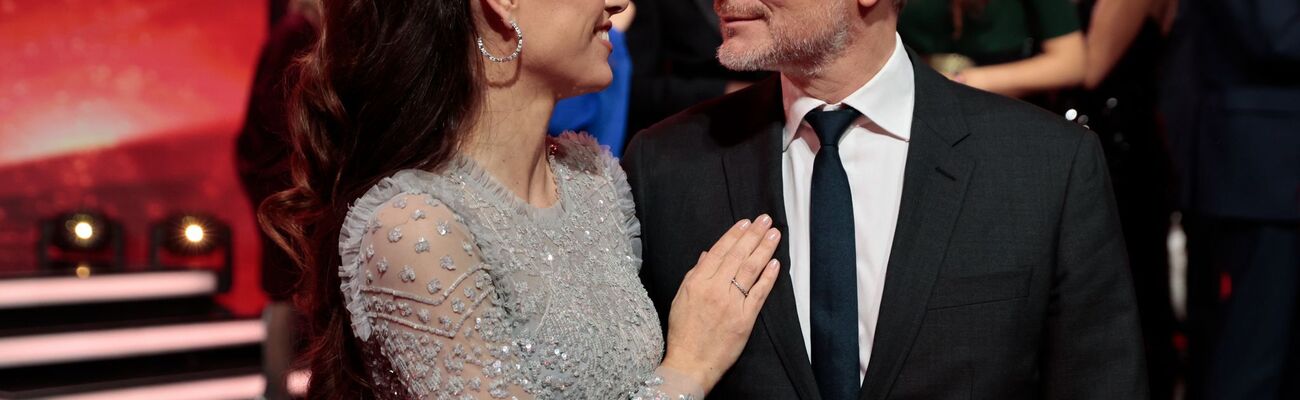 Christian Lindner mit Ehefrau Franca Lehfeldt. Die beiden erwarten ein Kind. (Archivbild), © Carsten Koall/dpa