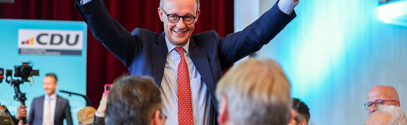 Er will sein Mandat für den nächsten Bundestag absichern: CDU-Kanzlerkandidat Friedrich Merz. (Archivbild), © Christoph Reichwein/dpa