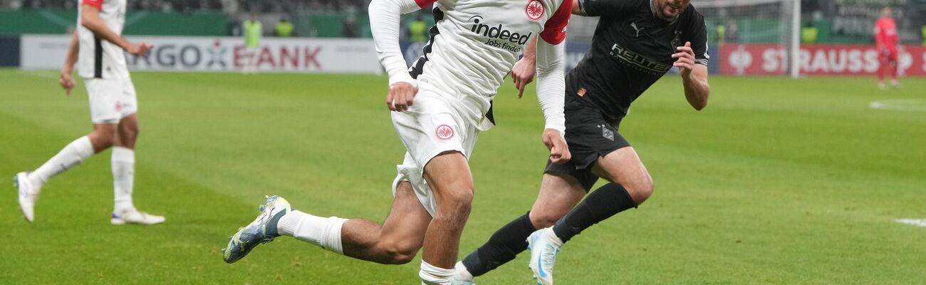 Nnamdi Collins fühlt sich bei Eintracht Frankfurt wesentlich wohler als bei seinem Ex-Verein Borussia Dortmund., © Thomas Frey/dpa