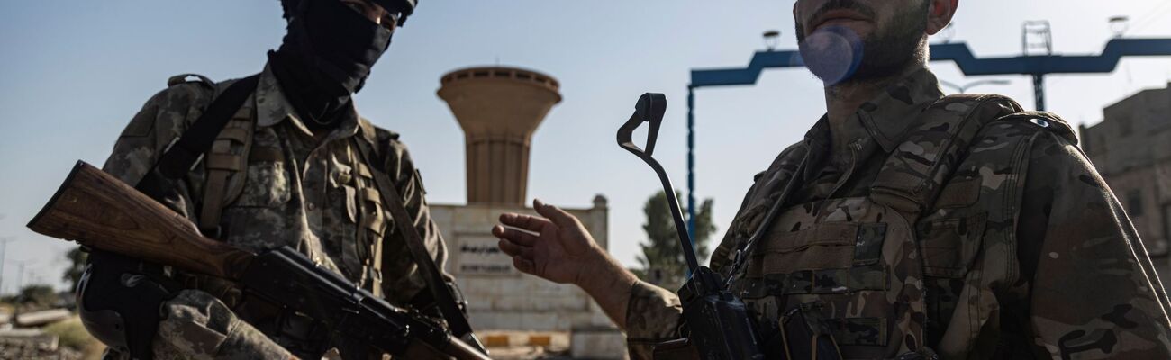 Die Kurden rechnen mit einem Angriff der türkischen Armee und ihrer syrischen Verbündeten auf die Grenzstadt Kobane., © Baderkhan Ahmad/AP/dpa