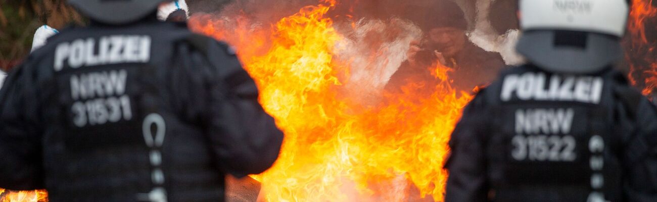 Polizisten beim Einsatz in Lützerath (Archivfoto), © Thomas Banneyer/dpa