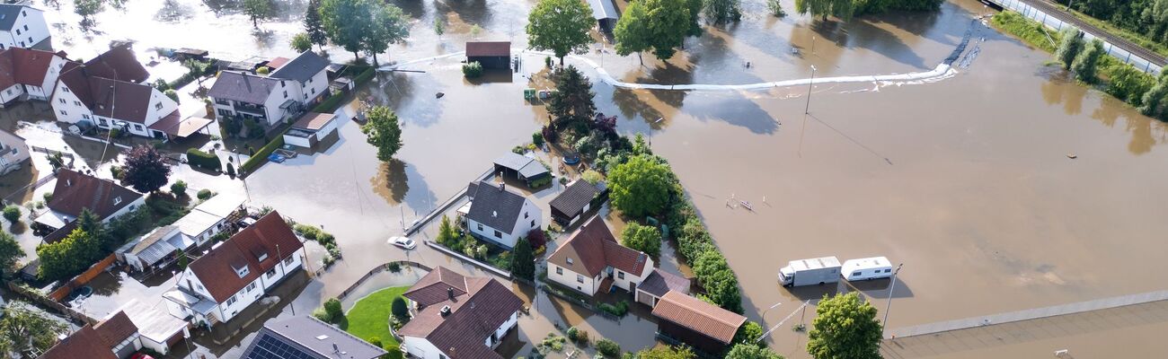 Die Versicherungswirtschaft hat nach den Unwettern 2024 eine erste Bilanz gezogen. (Archivbild), © Sven Hoppe/dpa