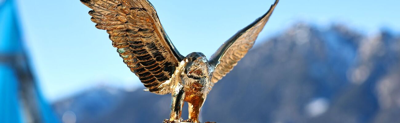 Wer holt sich den goldenen Adler? Österreich ist klar favorisiert., © Daniel Karmann/dpa