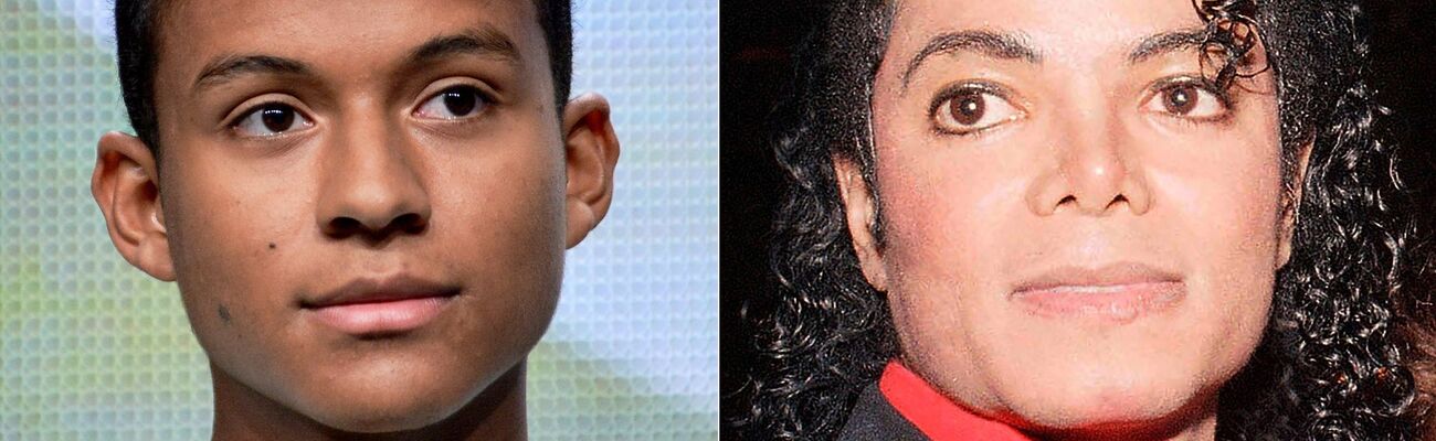 Jaafar Jackson (l), Neffe des 2009 gestorbenen «King of Pop» Michael Jackson., © -/AP/dpa