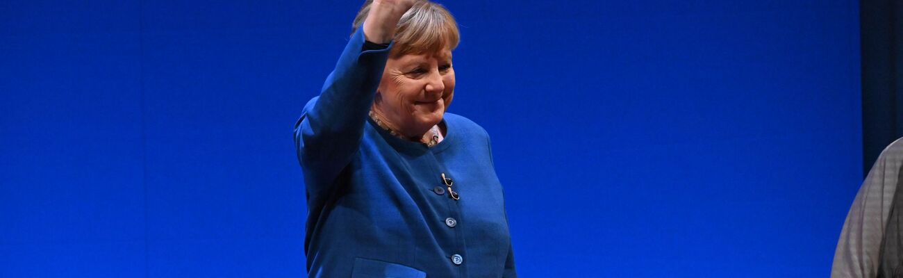 Ex-Kanzlerin Angela Merkel hat am Samstag gut einen Monat vor der Bundestagswahl einen großen Auftritt bei der CDU NRW. (Archivfoto), © Stefan Sauer/dpa