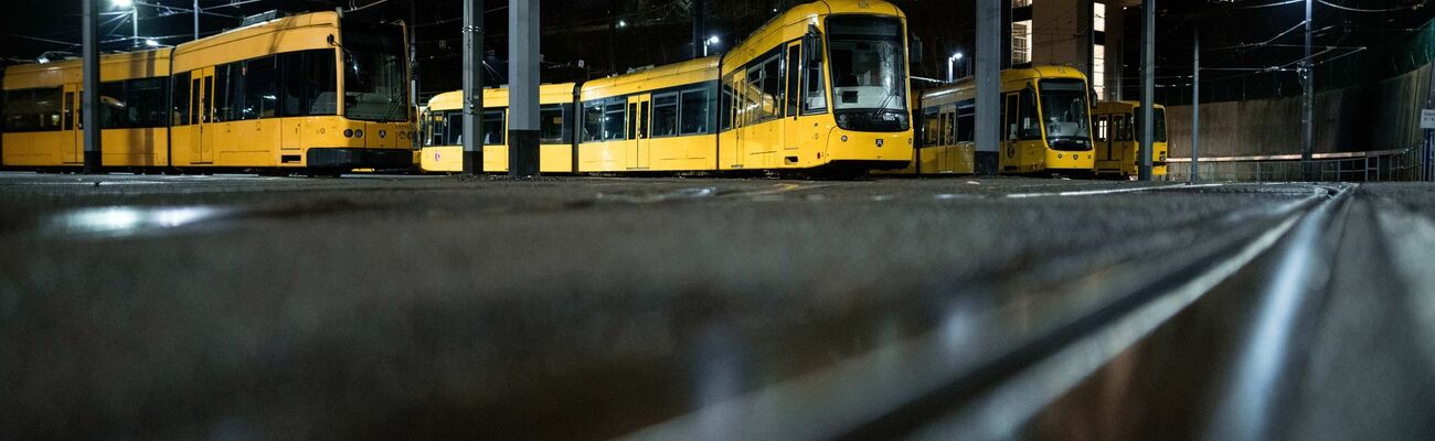 Straßenbahn im Ruhrbahn-Betriebshof entgleist, © Fabian Strauch/dpa