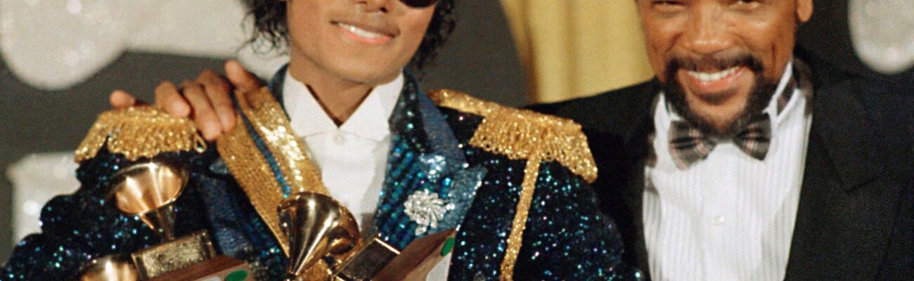 Für das Album «Thriller» wurden Michael Jackson und Quincy Jones mit mehreren Grammys ausgezeichnet., © Doug Pizac/AP/dpa