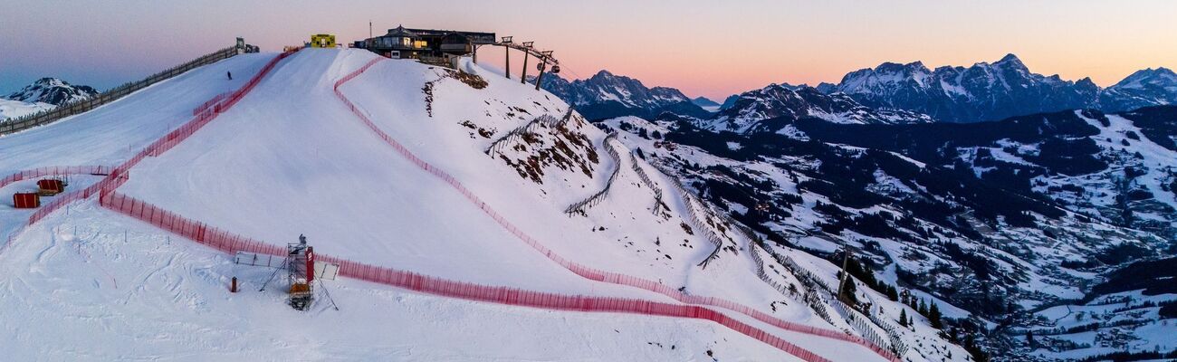 Saalbach verspricht der Ski-Nation Österreich ein großes Spektakel., © Expa/Johann Groder/APA/dpa