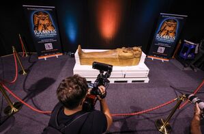 Die Ausstellung «Ramses & das Gold der Pharaonen» macht erstmals Halt in Deutschland., © Oliver Berg/dpa