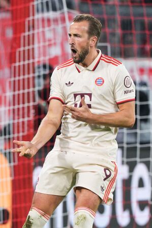 Mann des Abends in der Allianz Arena: Harry Kane., © Peter Kneffel/dpa