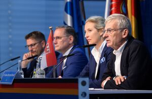 Die AfD hofft auf die Jugend. Bei der Landtagswahl in Brandenburg hat die Partei, die in dem Bundesland als rechtsextremistischer Verdachtsfall vom Verfassungsschutz beobachtet wird, von jüngeren Wählern besonders viele Stimmen erhalten. , © Bernd von Jutrczenka/dpa