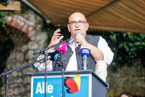 Der bayerische AfD-Landeschef Stephan Protschka begrüßt die geplante Kanzlerkandidatur von Alice Weidel (Archivbild), © Matthias Balk/dpa