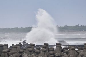 In Taiwan wird der Taifun an der Küste im Südwesten erwartet., © Chiang Ying-ying/AP/dpa