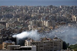 Israel greift immer wieder Hisbollah-Stellungen in Beirut an. , © Bilal Hussein/AP/dpa