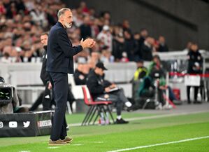 Für Hoffenheims Trainer Pellegrino Matarazzo war das Spiel beim VfB Stuttgart ein Wiedersehen mit seinem Ex-Club., © Jan-Philipp Strobel/dpa