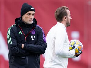 Ein Wiedersehen gibt es nun bei den Three Lions für Thomas Tuchel (l) mit Harry Kane., © Sven Hoppe/dpa