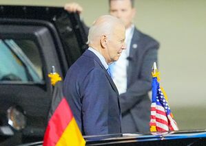 US-Präsident Joe Biden zu Besuch in Berlin eingetroffen. , © Michael Kappeler/dpa