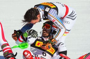 Rivalen, aber auch Freunde: Felix Neureuther (oben) und Marcel Hirscher., © Michael Kappeler/dpa