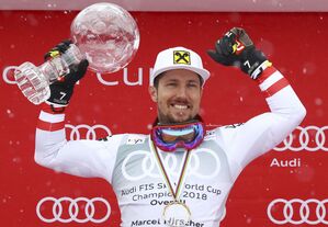 Marcel Hirscher gewann unter anderem schon achtmal den alpinen Gesamtweltcup., © Marco Trovati/Keystone/dpa