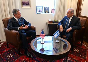 US-Außenminister Blinken bemüht sich im Nahen Osten um Deeskalation. , © Haim Zach/Israel Gpo/ZUMA Press Wire/dpa