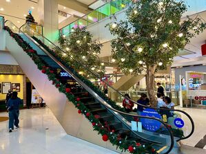 Besonders in Shopping-Malls kommen Weihnachtsfans auf ihre Kosten., © Carola Frentzen/dpa