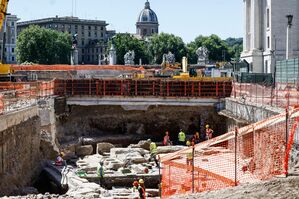 Die Piazza Pia wird vor dem «Heiligen Jahr» 2025 umgebaut., © Cecilia Fabiano/LaPresse via ZUMA Press/dpa