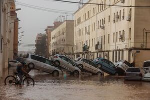 Es war ein Jahrhundert-Unwetter., © Rober Solsona/EUROPA PRESS/dpa