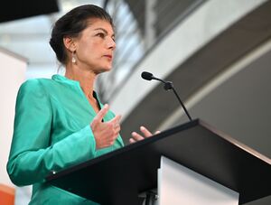 Sahra Wagenknecht ist mit dem Agieren des BSW-Landesverbands in Thüringen unzufrieden. (Archivbild), © Rabea Gruber/dpa