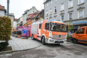 Die Feuerwehr musste noch einmal ausrücken. (Foto-aktuell), © Jason Tschepljakow/dpa