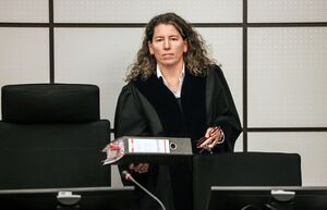 Richterin Birgit Neubert im Prozess um die Schumacher-Erpressung., © Oliver Berg/dpa