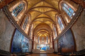 Den Ort seiner Weihnachtsansprache - Fitzrovia Chapel - hat der König bewusst gewählt., © Nick Harrison/Alamy/PA Media/dpa