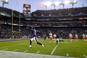 Die Baltimore Ravens hatten gegen die Cleveland Browns keine Probleme und holten sich den AFC-North-Titel., © Nick Wass/AP/dpa