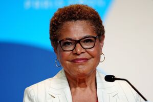 Karen Bass, die Bürgermeisterin von Los Angeles. (Foto: Archiv), © Mike Egerton/PA Wire/dpa