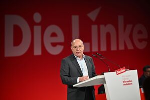 Gregor Gysi hofft auf ein Direktmandat im Südosten Berlins., © Sebastian Christoph Gollnow/dpa