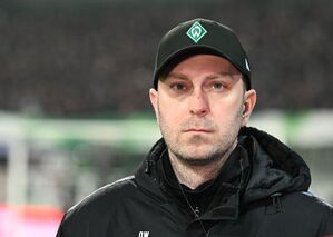 Trainer Ole Werner erlebte mit Werder Bremen einen bitteren Abend., © Carmen Jaspersen/dpa