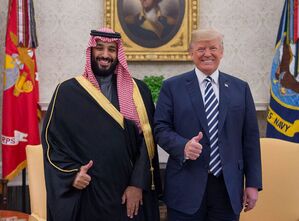 Trump kennt Salman schon aus seiner ersten Amtszeit als US-Präsident. (Archivbild), © ---/SPA/dpa