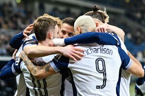 Tottenham jubelt bei der TSG Hoffenheim., © Uwe Anspach/dpa