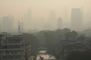 Bangkoks Skyline liegt häufig unter einer giftigen Smog-Wolke., © Sakchai Lalit/AP/dpa