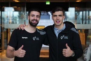 Sind die Schlüsselspieler bei Portugal: Die Brüder Martim und Francisco Costa., © Soeren Stache/dpa