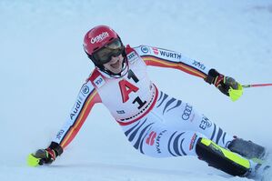 Slalom-Spezialistin Lena Dürr ist die größte Hoffnungsträgerin des DSV bei der WM. (Foto Archiv), © Giovanni Auletta/AP/dpa