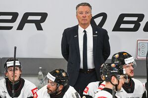 Das Perspektivteam der Eishockey-Nationalmannschaft verlor das erste von zwei Testspielen gegen die Slowakei., © Armin Weigel/dpa